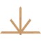Ekena Millwork Kennewick Timber Gable Bracket, Western Red Cedar, 108"W x 72"H x 3 1/2"D x 5 1/2"F, 16/12 Pitch GBW108X72X0406KEN00SWR - alternate 1